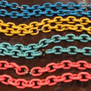 Brand new, never worn link necklaces - 4 colors
